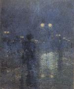 Childe Hassam Fifth Avenue Nocturne (mk43) china oil painting artist